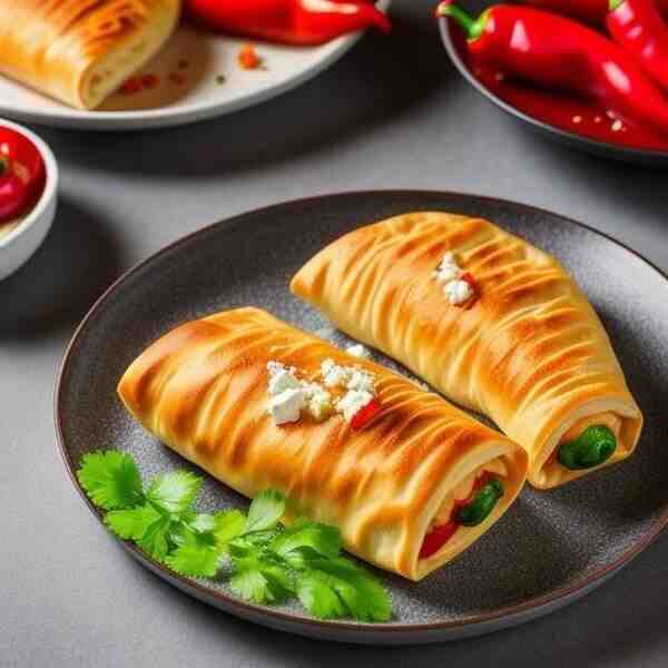 Перец фаршированный фетой Чушка бюрек